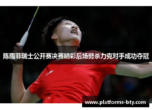 陈雨菲瑞士公开赛决赛精彩后场劈杀力克对手成功夺冠
