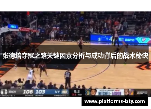 张德培夺冠之路关键因素分析与成功背后的战术秘诀